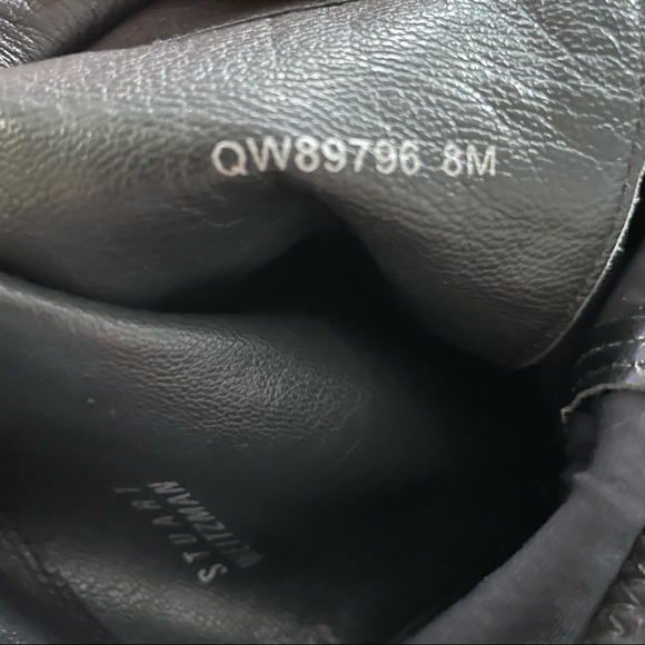 Stuart Weitzman Iconic Black Leather and Suede 5050 Boot Size 8 - Picture 8 of 8